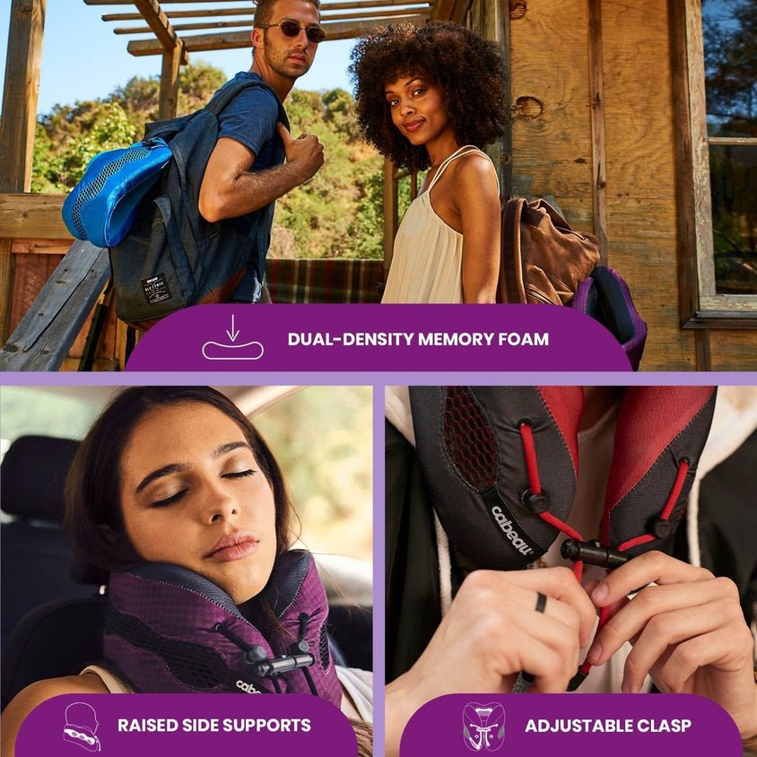 Cabeau Evolution Cool Travel Neck Pillow - Purple - Image 2