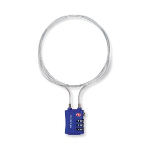 Crossing Ultra-Light TSA 3-Dial 1M Cable Lock - Marian Blue