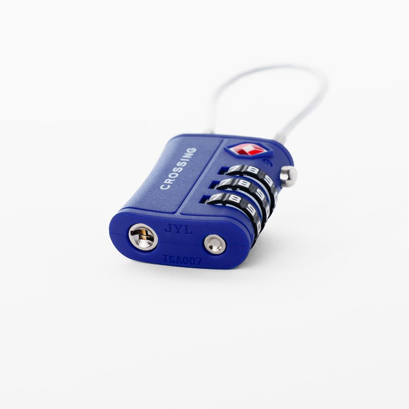 Crossing Ultra-Light TSA 3-Dial Cable Lock - Marian Blue - Image 4