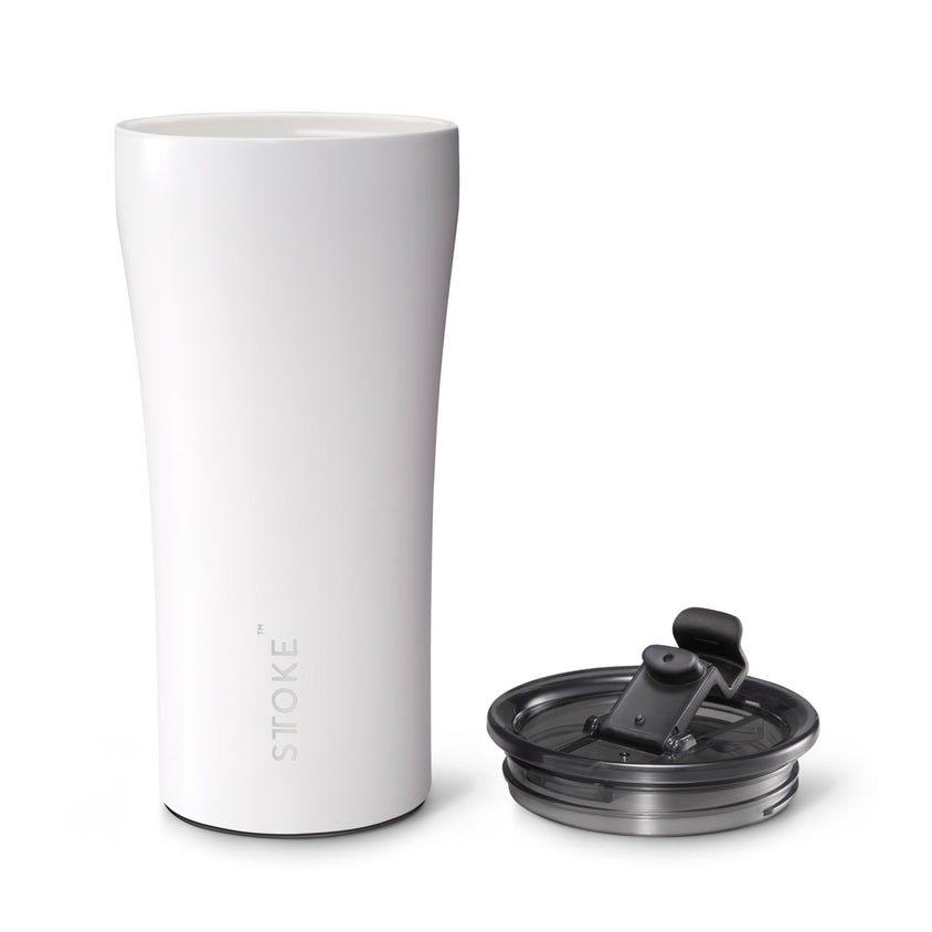 STTOKE Classic Insulated Ceramic Cup 16oz - Angel White - Image 2