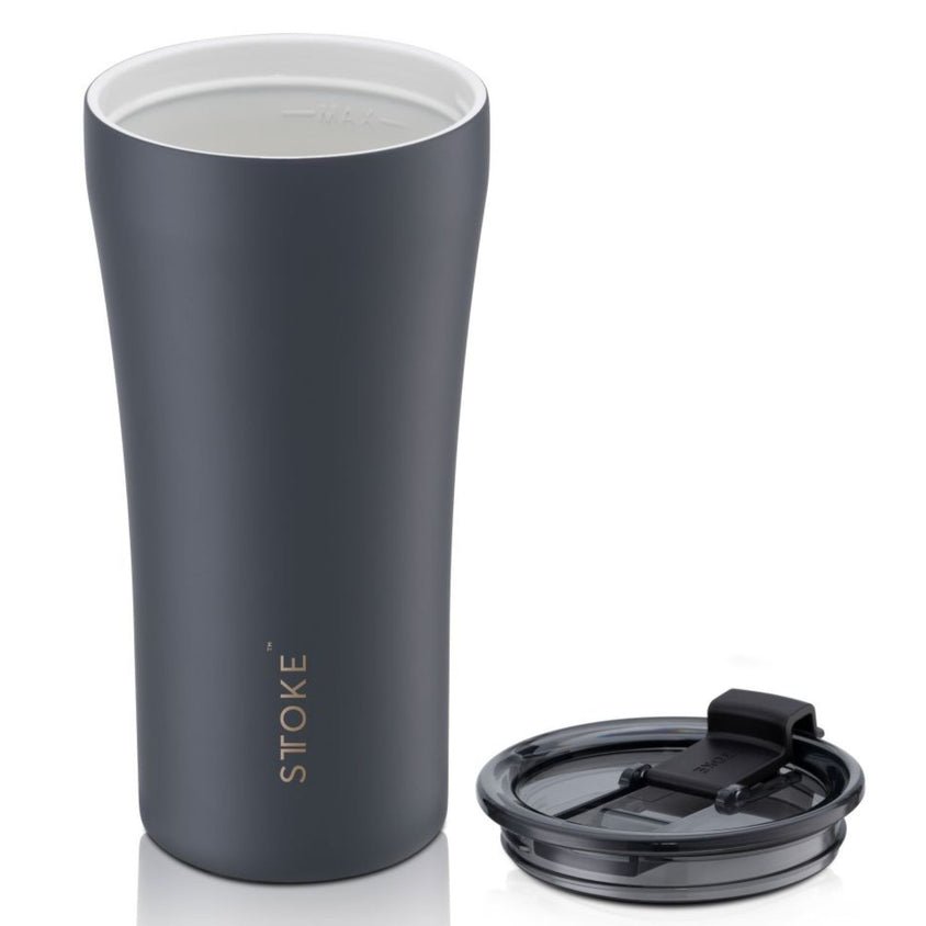 STTOKE Limited Edition Leakproof Ceramic Insulated Cup 16oz - Slated Grey - Image 3
